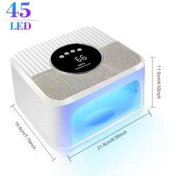 Professional 268W SUN L5 45 Beads Nail Gel Dryer Light High Power Nail Dryer UV LED Lamp with Diamond for Salon Use