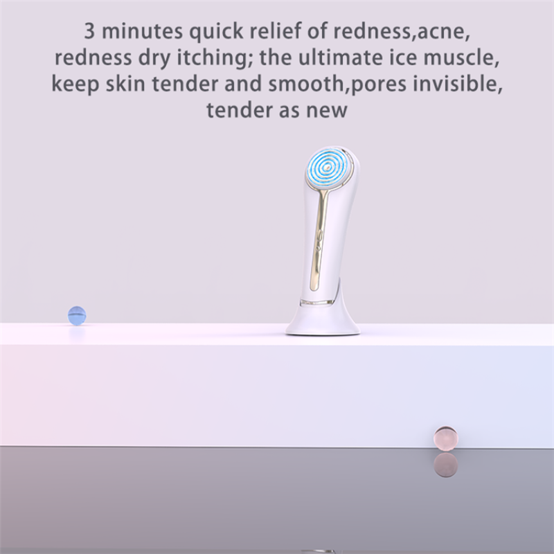 Anti-aging Skin Firm Hot Cold High Frequency Facial Massager EMS Massage Face Lifting Beauty Machine