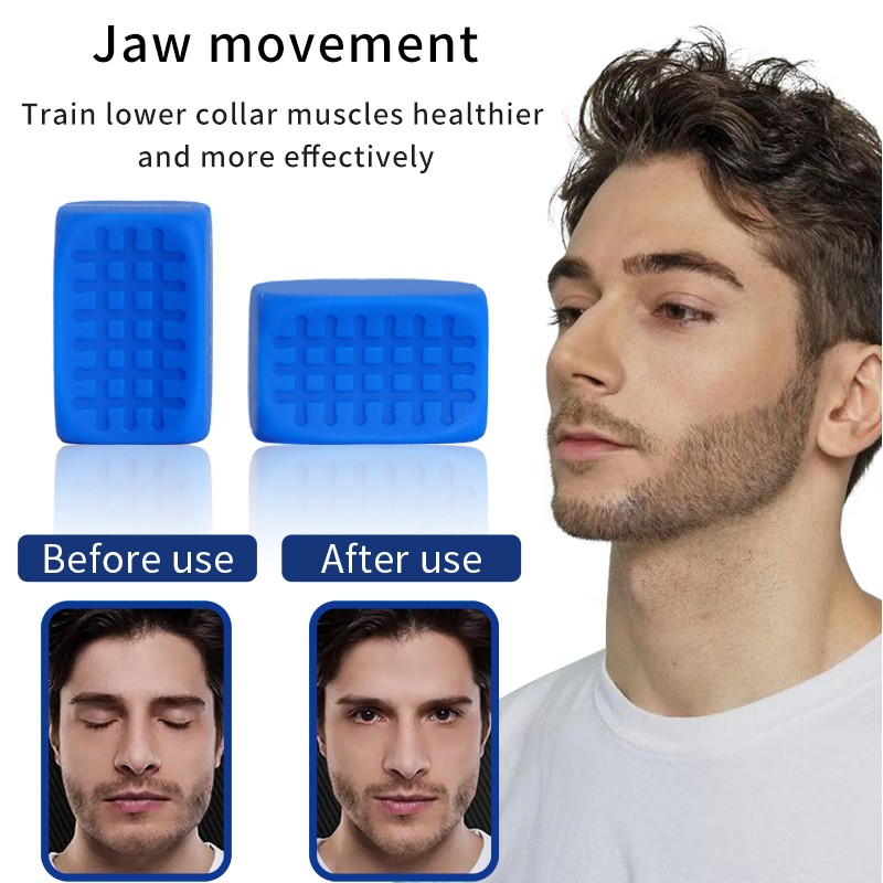 Portable Silicone Fitness Jaw Trainer Small Jaw Exercise Exerciser for Facial Muscle Tone for Sports & Entertainment