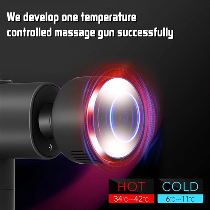 Gym Pocket Electric Deep Tissue Body Pain Relief Muscle Relaxation Fitness Mini Hot Cold Therapy Fascia Massage Gun