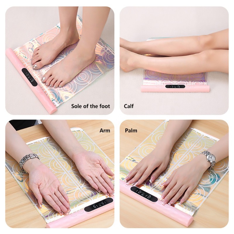 Foot Massager Mat Folding Portable Leg Slimming Electric Ems Electric Foot Massager for Hand Body Leg Hip Massage
