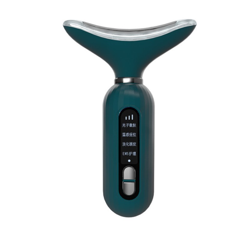 Hot LED EMS Heating Anti-Aging and Anti-Wrinkle Face Neck Lifting Massager 3 Color ABS Skin Care Tool Skin Tightening Feature