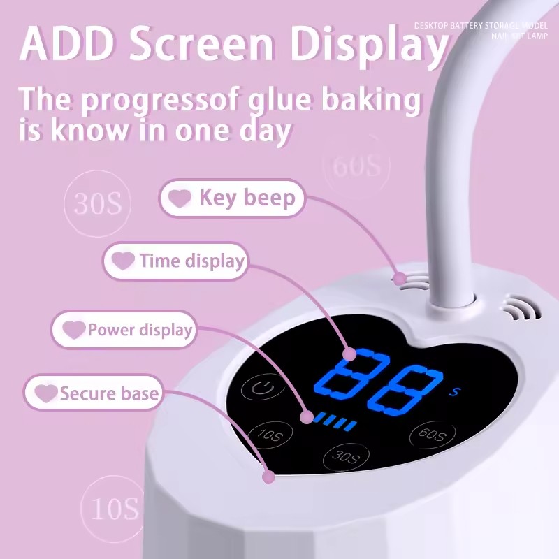 Desktop Home Use 27W Cordless USB Cordless Nail Dryer Gel UV Light Nail UV LED Lamp for Curing Polish Nail Art