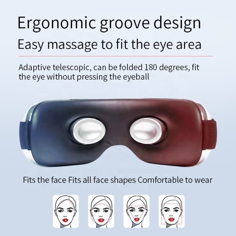 Relax Relieve Dry Eyes Dark Circles Migraine Eye Massager Care Device With Heat and Cooling