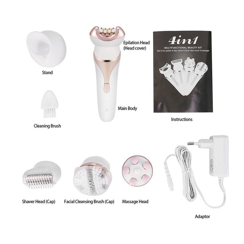 Newest 4 1 USB Charging Multifunction Electric Massage Facial Brush Silicone Spin Brush for Deep Cleansing Targeting Nose Lips