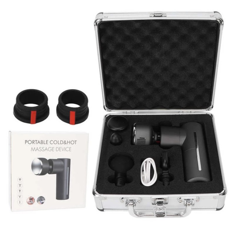 Gym Pocket Electric Deep Tissue Body Pain Relief Muscle Relaxation Fitness Mini Hot Cold Therapy Fascia Massage Gun