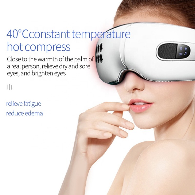 Relax Relieve Dry Eyes Dark Circles Migraine Eye Massager Care Device With Heat and Cooling