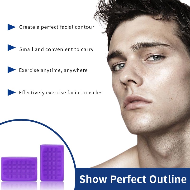 Multi-Resistance Level Silicone Jaw Trainer Facial Fitness Chew Ball for Men Women Jaw Strengthener for Sports Entertainment