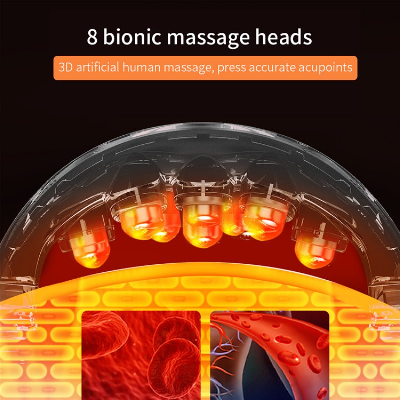 Portable Mini Smart Voice Rechargeable Neck & Shoulder Massager with Heat/Cool Features Provides Pain Relief