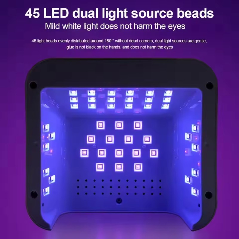 Professional 268W SUN L5 45 Beads Nail Gel Dryer Light High Power Nail Dryer UV LED Lamp with Diamond for Salon Use