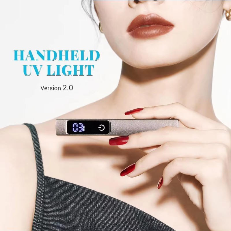 Wholesale Rechargeable USB Professional Nails Dryer Portable Mini Handheld UV Nail Lamp with LED Display