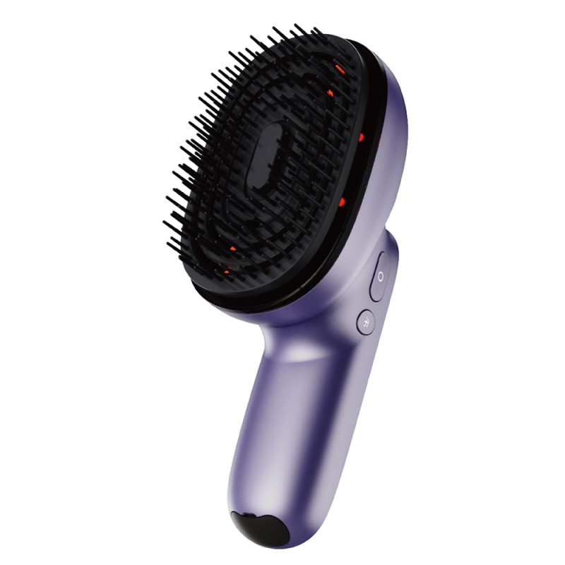 Electric Phototherapy Hair Care Brush with Scalp Vibration Massage Comb & Steam for Head Hair Growth Oil Application