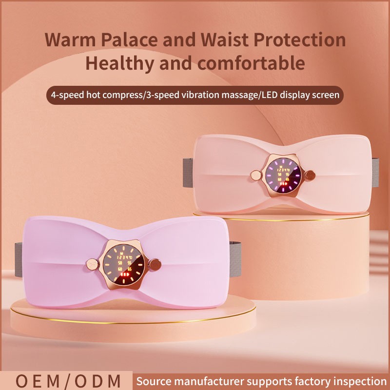 Portable Electric Fast Heating Waist Belt Belly Back Pain Relief Cordless Period Heating Pad Massager for Cramps