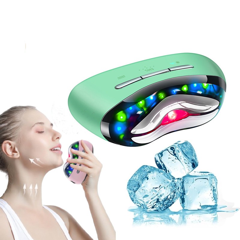 High Frequency Home Microcurrent Massager for Face Neck Anti-Wrinkle Skin Tightening Tool Hot Cold Therapy Detox Skin