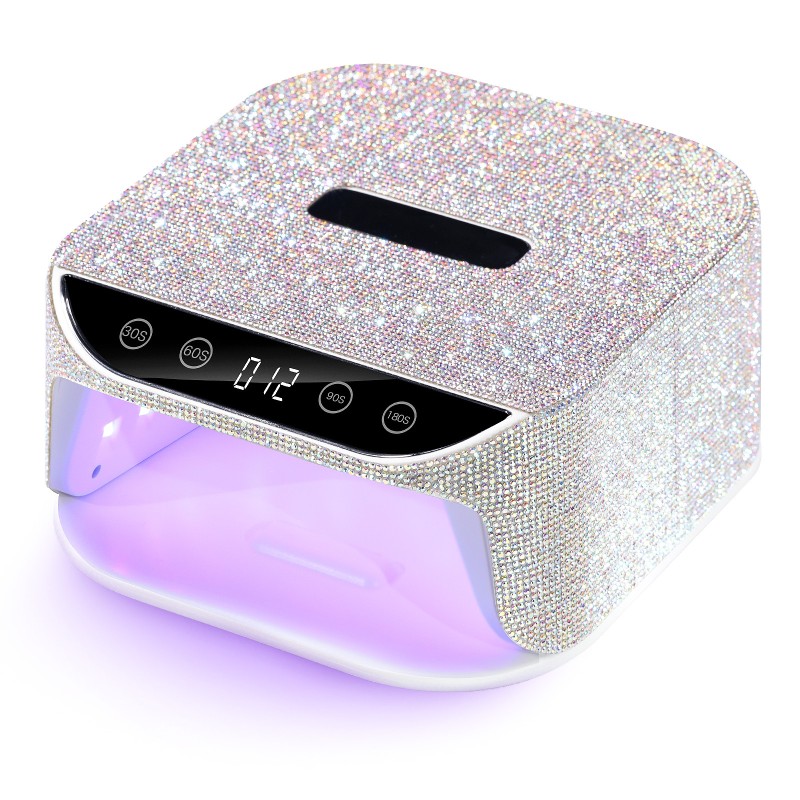 Diamond Rechargeable Uv Led Nail Lamp Wireless Dual Light Cordless Uv Light Nail Lamp Professional for Nails Dryer for Gel