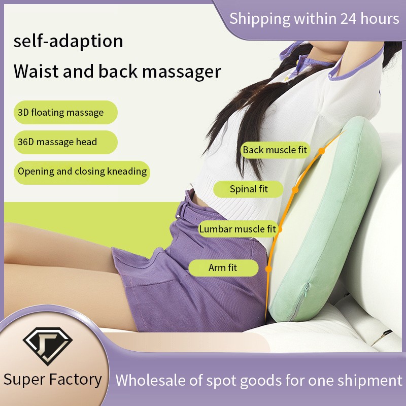 Heating Vibration Neck Shoulder Back Massager Electric Shiatsu Kneading Massage Pillow for Full Body