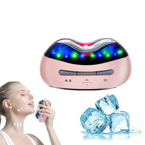 Home Use Beauty Equipment 3-Color Microcurrent LED Light Therapy EMS for Facial Neck Wrinkle Remover Skin Tightening Face Neck