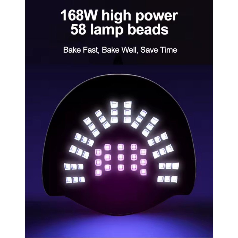 268W Professional Nail Lamp Fast Drying UV Lamp Nails Dryer LED Gel Machine With Sensor for Gel Polish