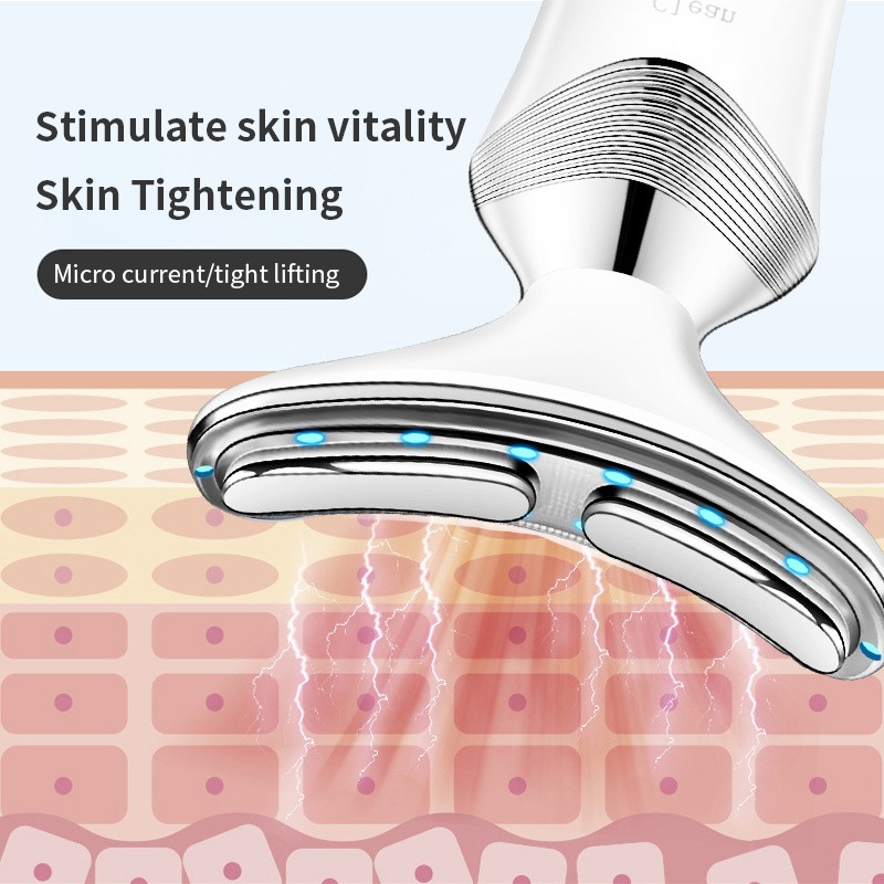 High Frequency Multifunctional EMS LED Face Neck Lifting Massager ABS Skin Tightening Beauty Machine Wrinkle Skin Rejuvenation
