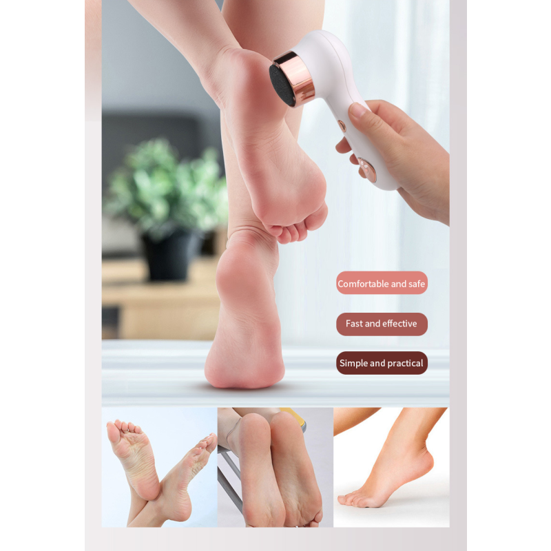 Waterproof Dead Skin Foot Scrubber Rechargeable Portable Foot Files Pedicure Kits Electric Callus Remover for Feet