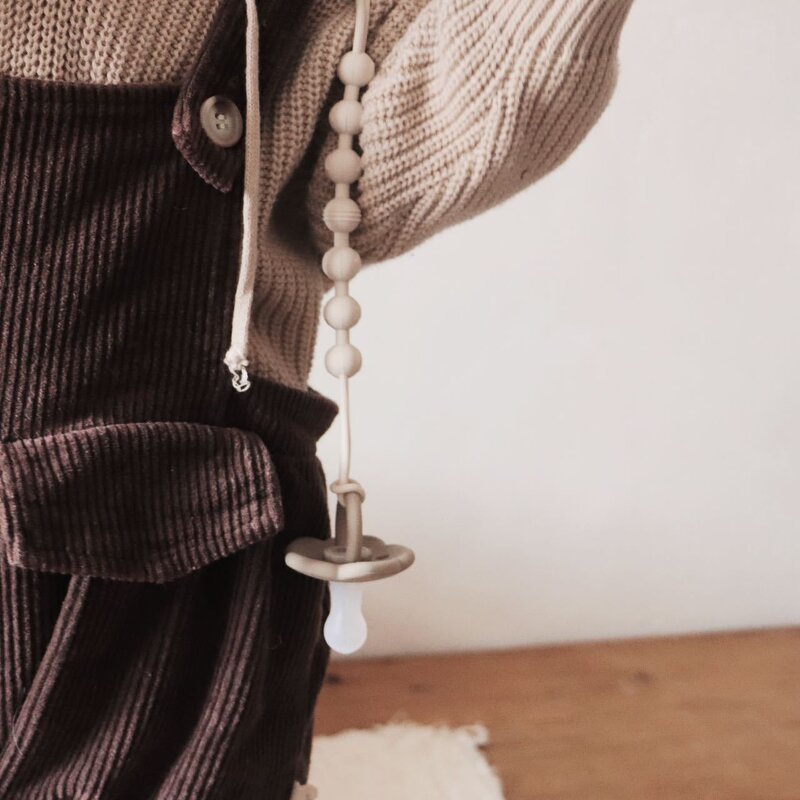 Baby Pacifier Holder Factory - Personalised Silicone Wood