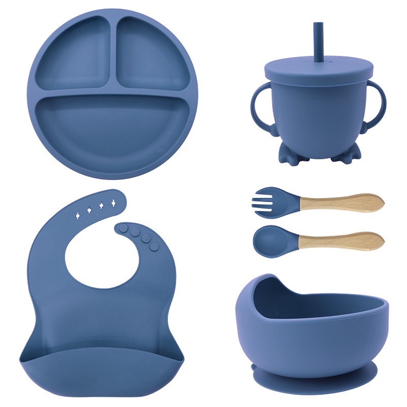 Baby Tableware Set Factory - Food Grade Silicone Suction