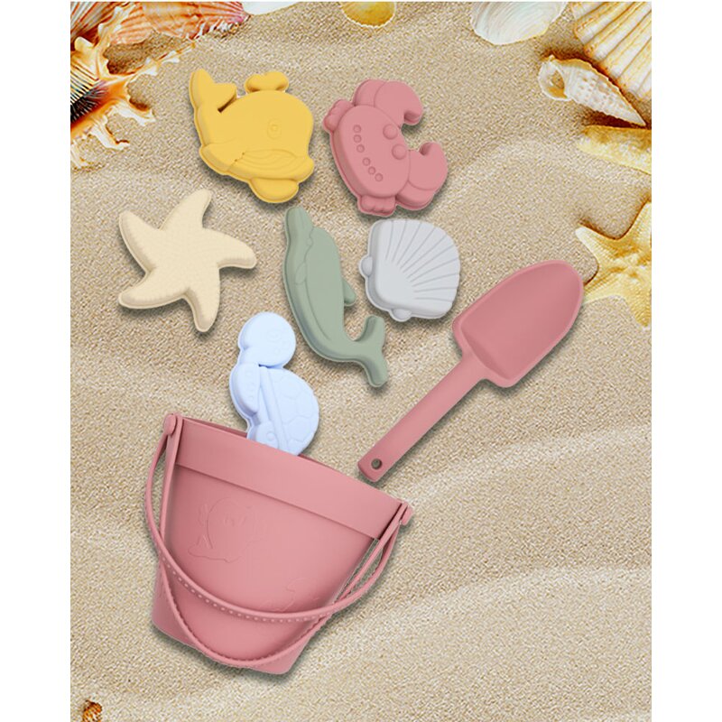 Beach Toy Set Factory - 8pcs Silicone Animal Sand Tools