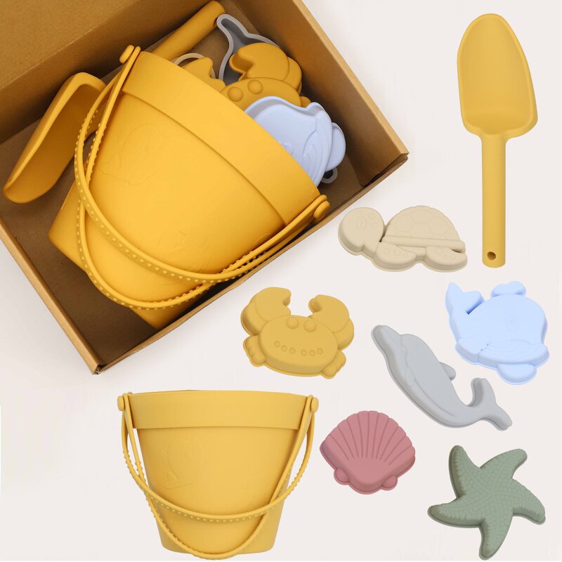 Beach Toy Set Factory - 8pcs Silicone Animal Sand Tools