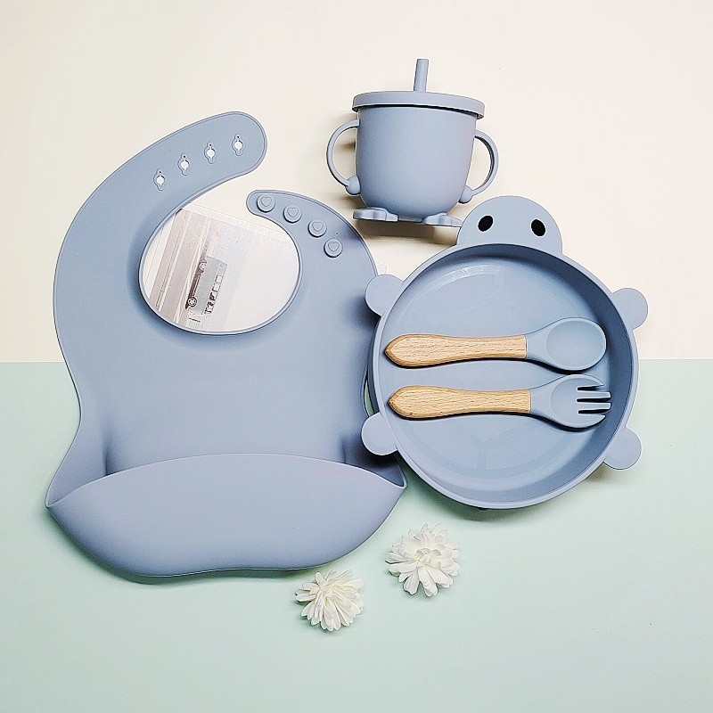 Baby Dishes Set Factory - Cartoon Animal Silicone Feeding