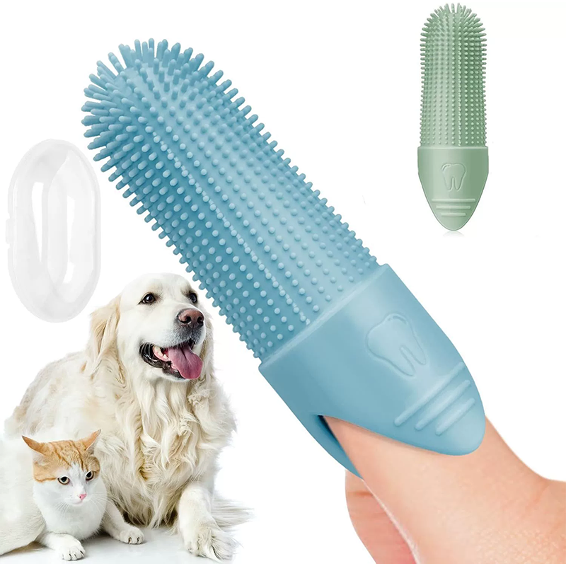 Pet Toothbrush Factory - Silicone Finger Cover for Cats Dogs
