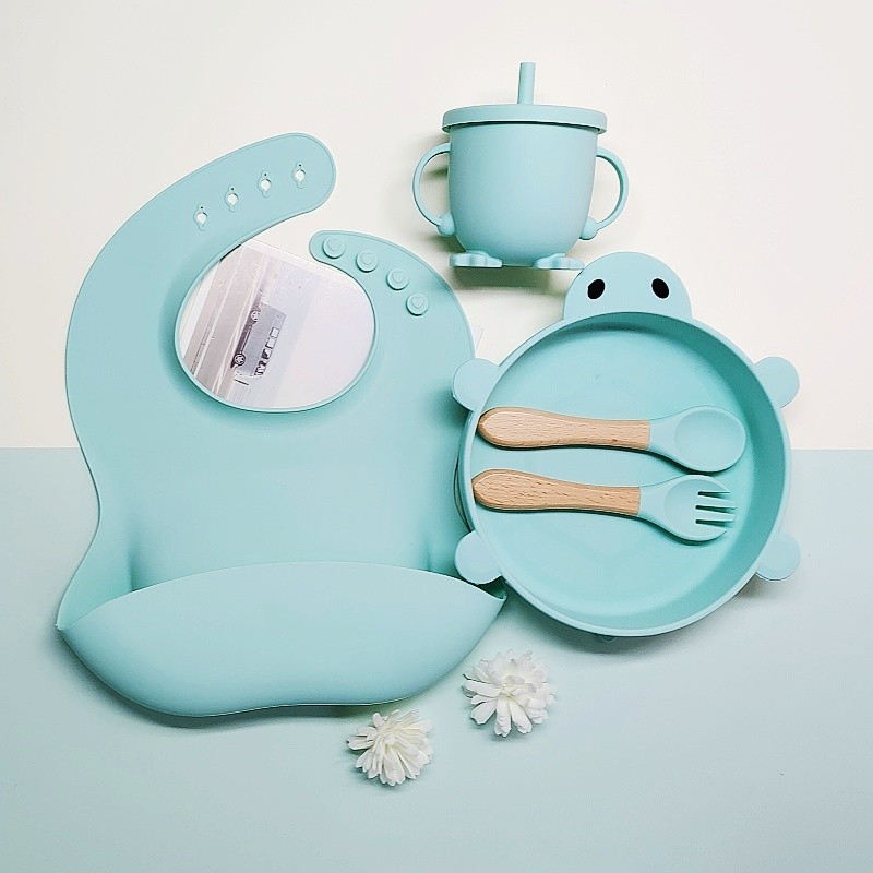 Baby Dishes Set Factory - Cartoon Animal Silicone Feeding