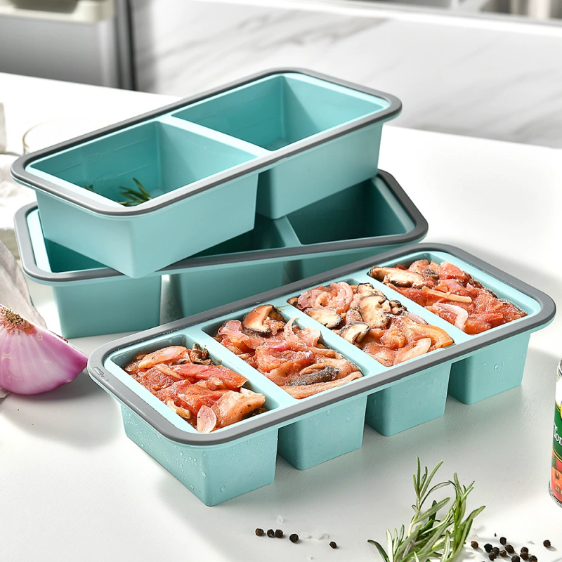 Silicone Storage Box Factory - Compartmentalized Flip Top Lid