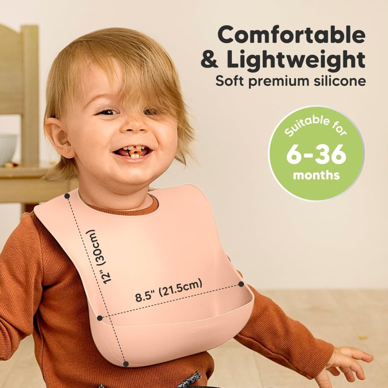 Baby Bib Factory - XLEE BPA Free Silicone Waterproof