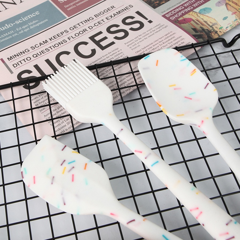 Silicone Scraper Set Factory - 6 Piece Oil Brush Spatula