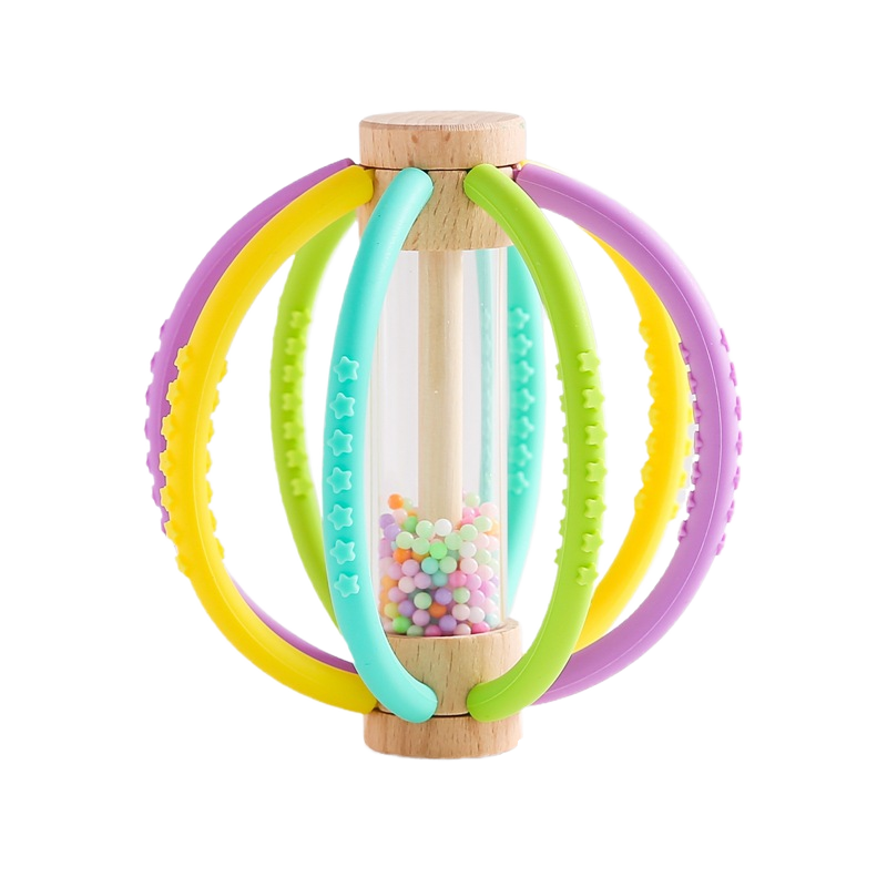 Baby Rattle Factory - Hot Selling Wooden Silicone Bell