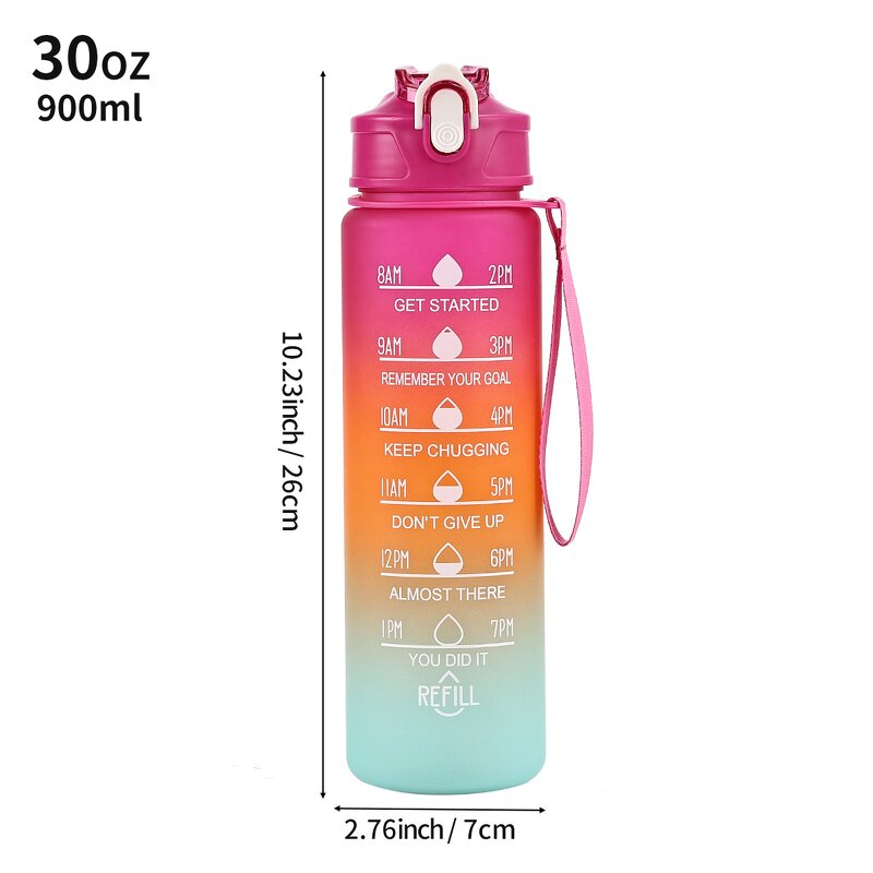 Plastic Water Bottle Factory - 750ml Leakproof Gradient Color