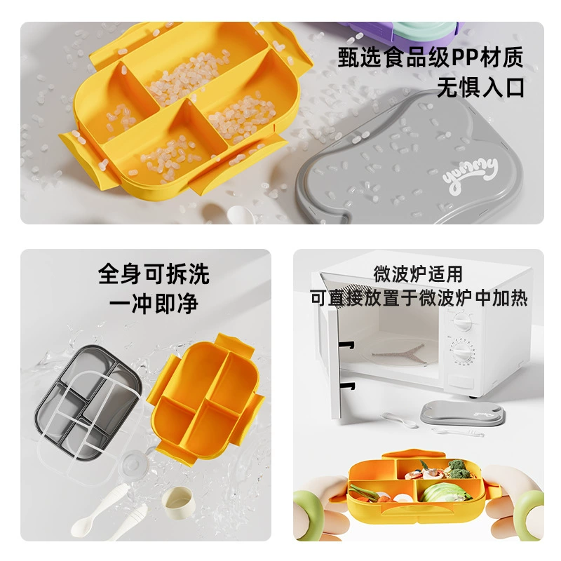 Lunch Box Factory - Microwave Compatible Compartmentalized