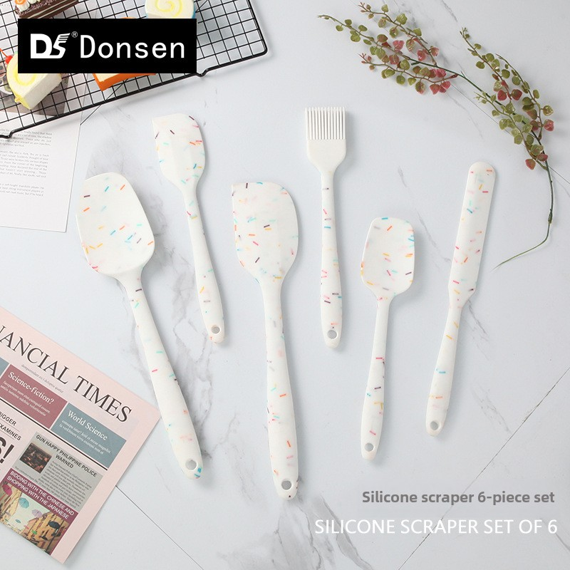 Silicone Scraper Set Factory - 6 Piece Oil Brush Spatula