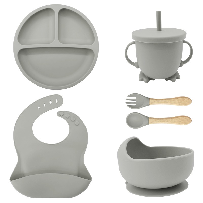 Baby Tableware Set Factory - Food Grade Silicone Suction