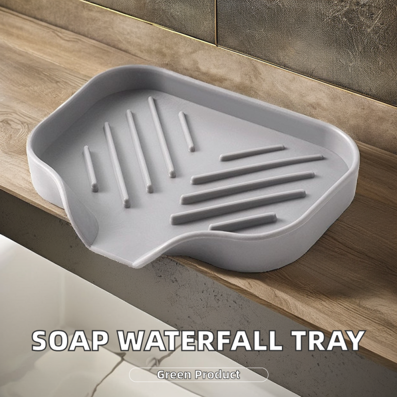 Soap Dish Factory - Rectangular Silicone Waterfall Drain