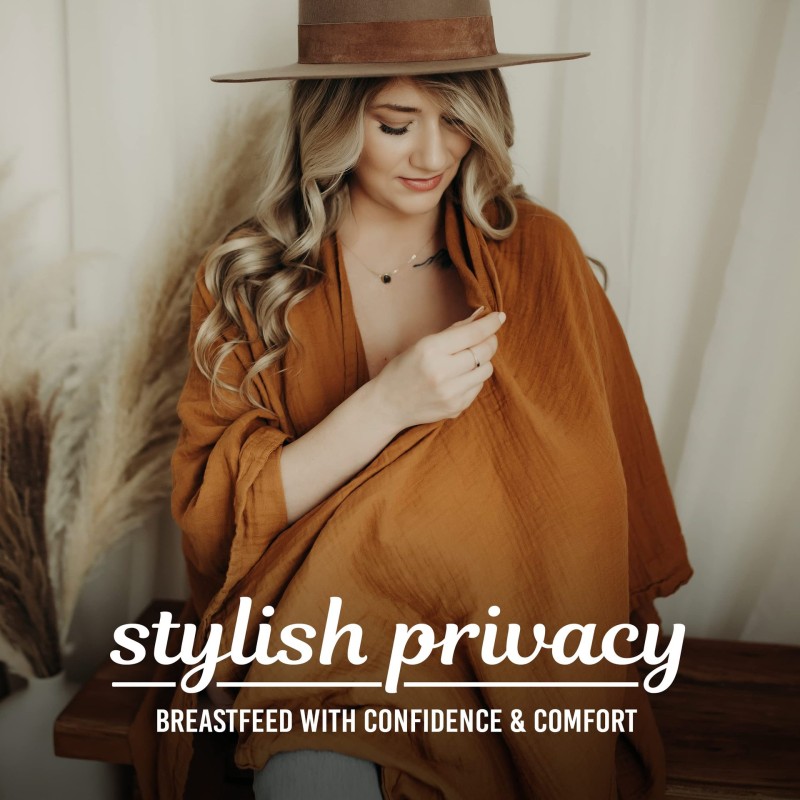 Nursing Cover Factory - Cotton Multi Functional Cloak Shawl