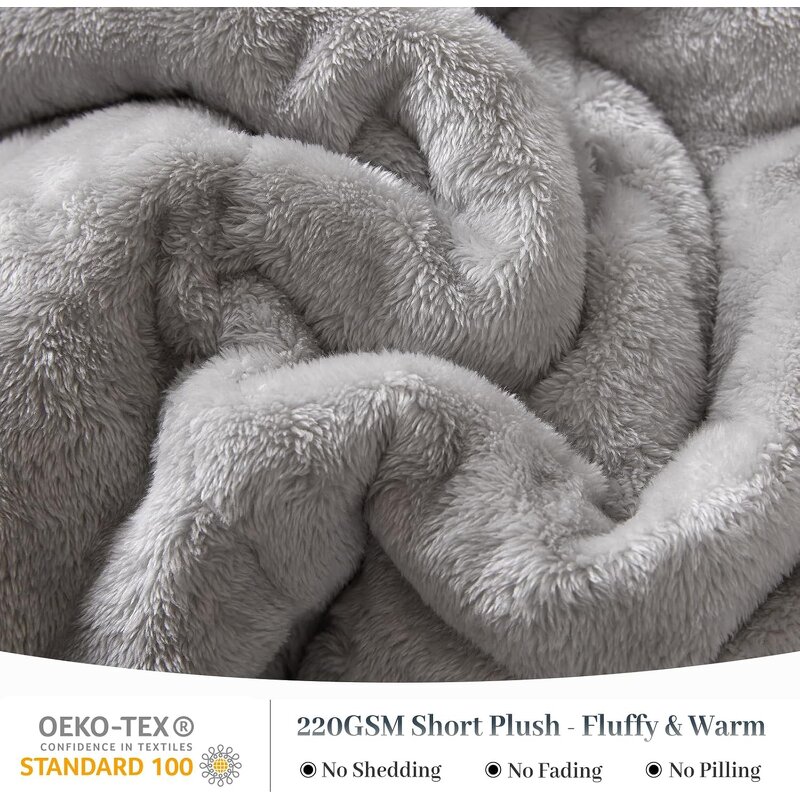Faux Fur Comforter Set Factory - Luxury Ultra Soft Queen