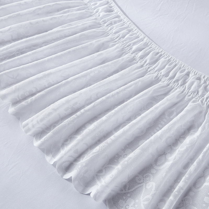 Bed Skirt Factory - 16 Inches Floral Pattern Elastic