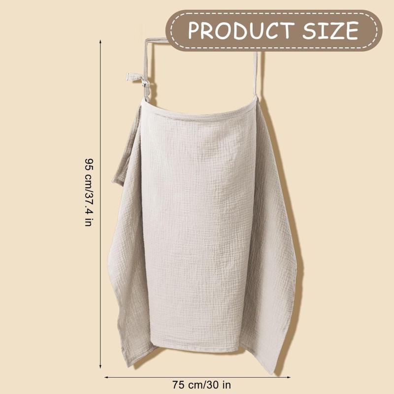 Nursing Cover Factory - Multi Use Muslin Breathable Adjustable