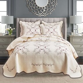 Quilted Quilt Set Factory - Luxury Embroidery Ultrasonic