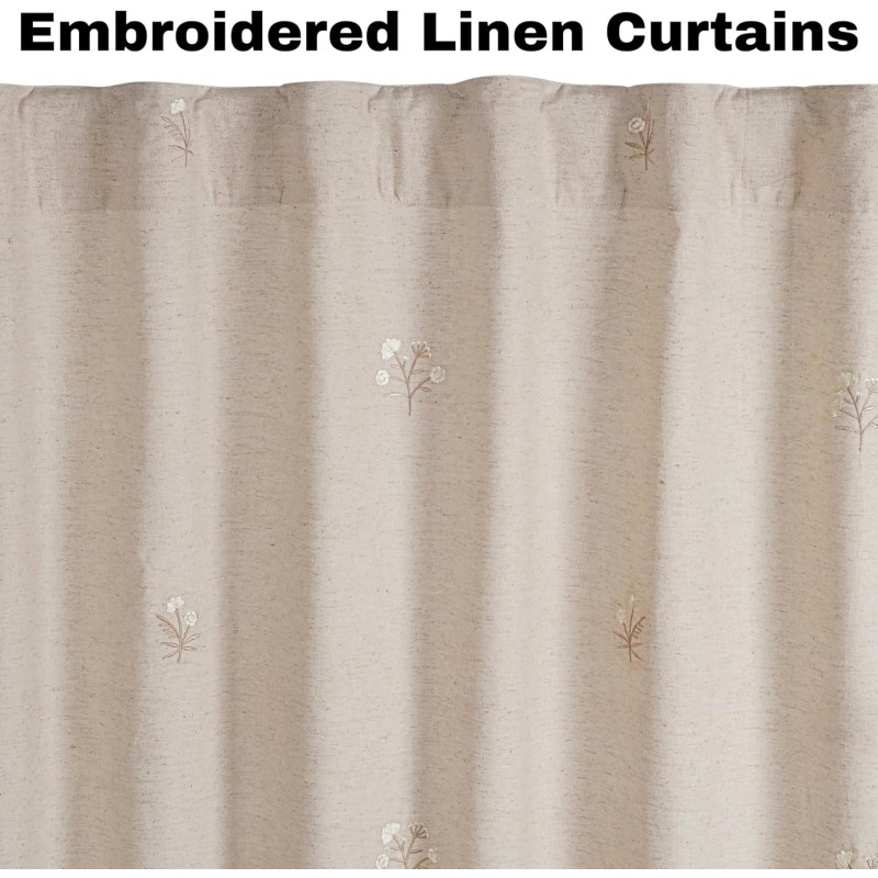 Linen Drapes Factory - Modern 108 Inch Room Darkening