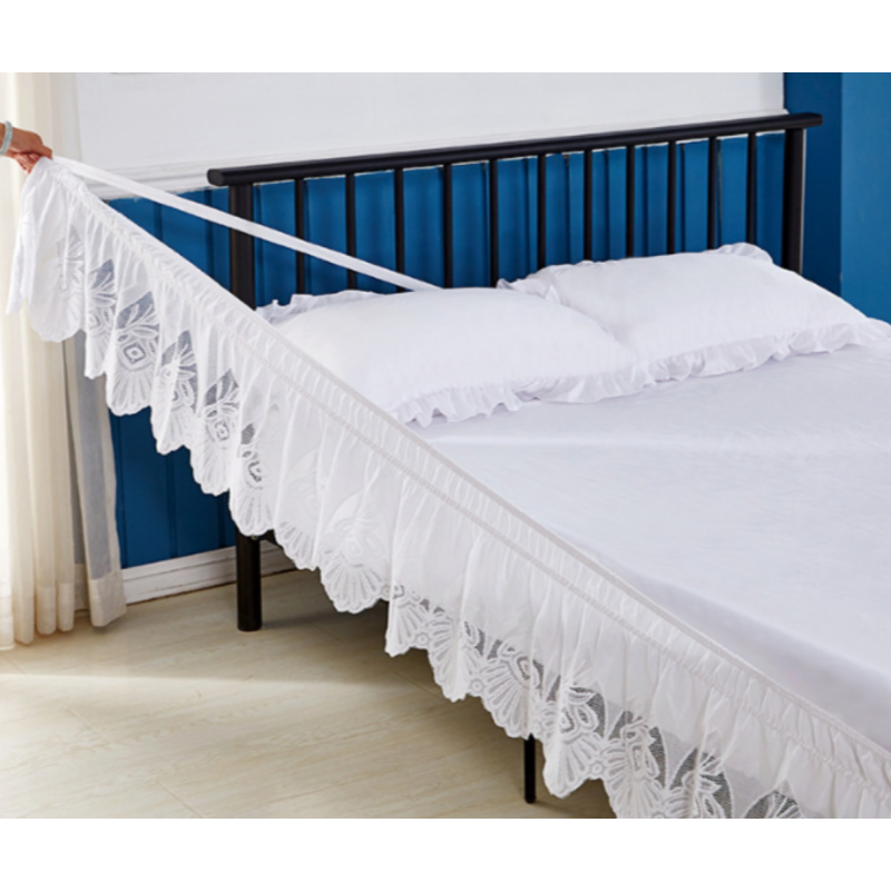 Bed Skirt Factory - 16 Inches Floral Pattern Elastic