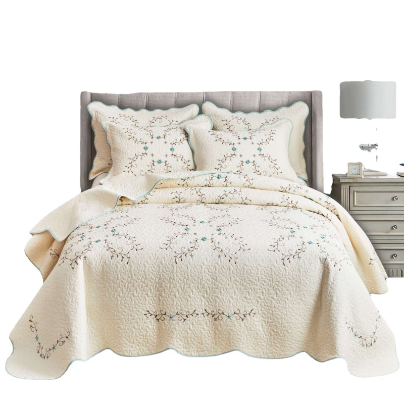 Quilted Quilt Set Factory - Luxury Embroidery Ultrasonic