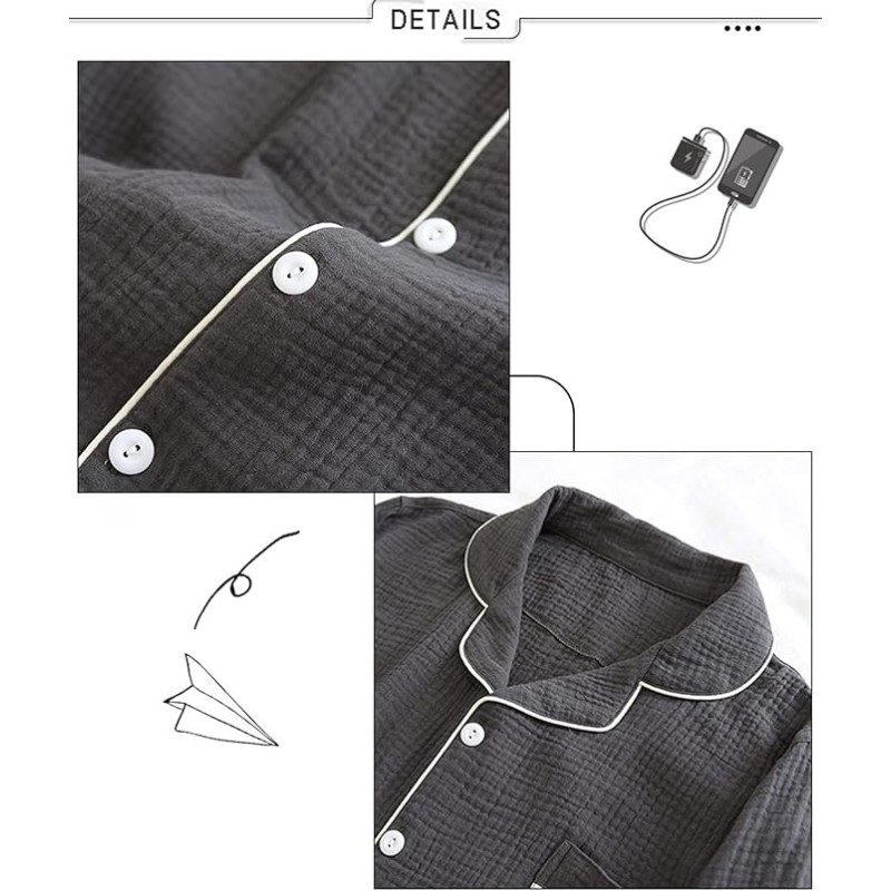 Men Pajama Set Factory - 100% Muslin Cotton Long Sleeve