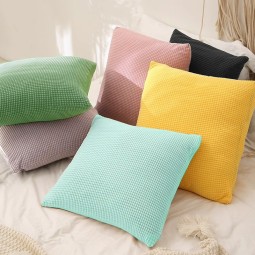 Waffle Pillow Cover Factory - Solid Honeycomb Square Luxury